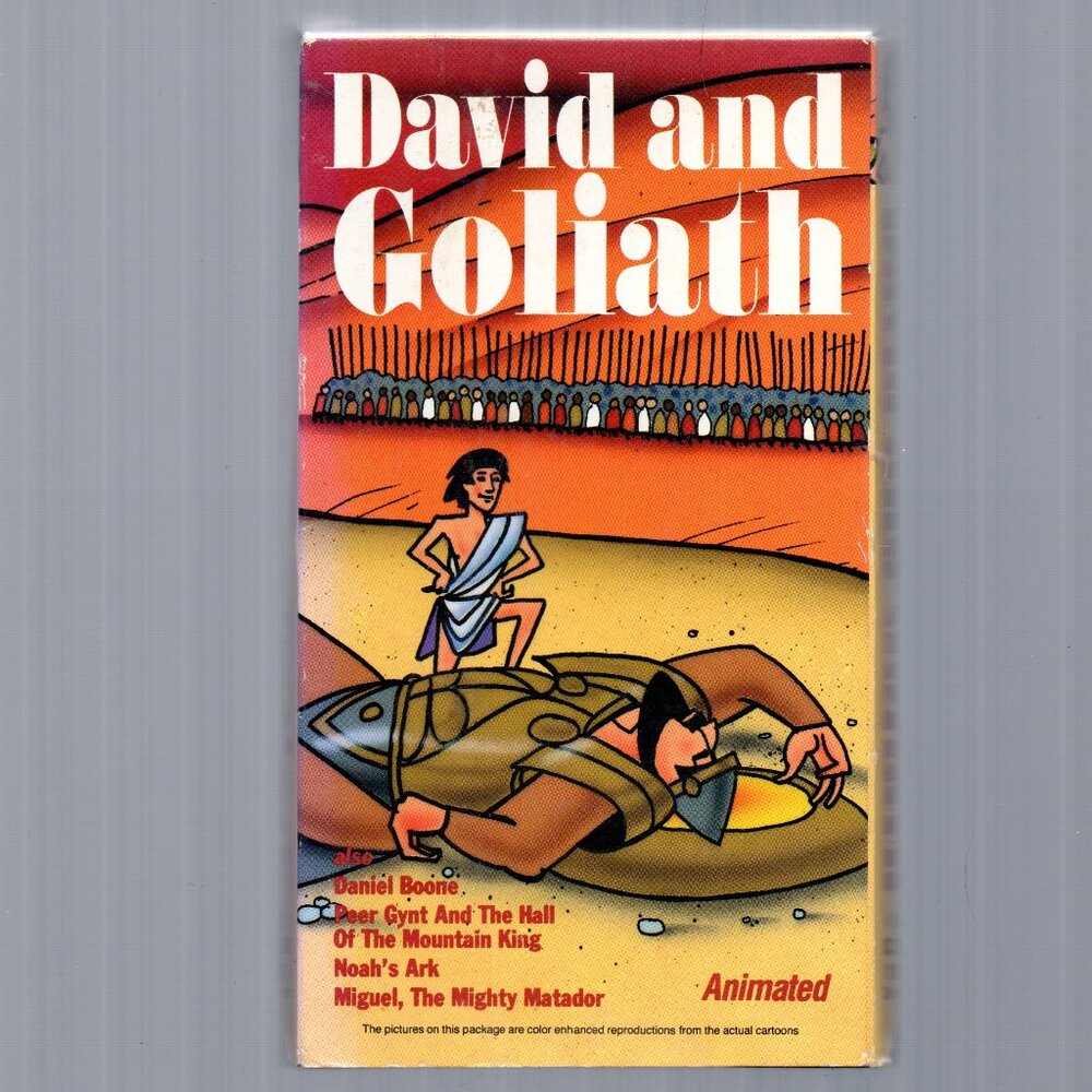 David and Goliath and five more animated cartoons -   VHS Video